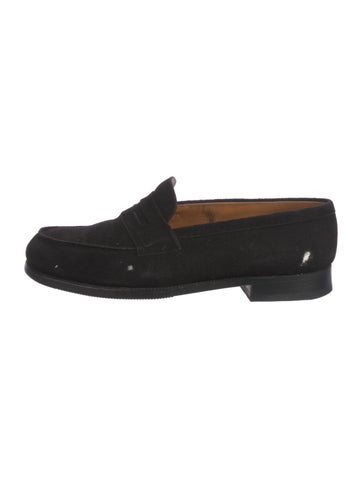 J.m. Weston Loafers Suede Dress 9.5