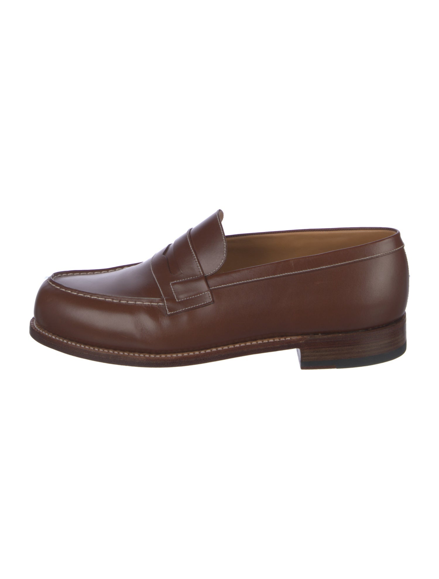J.M. Weston Leather Dress Loafers