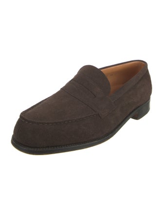 J.M. Weston Suede Loafers