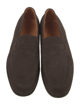 J.M. Weston Suede Loafers