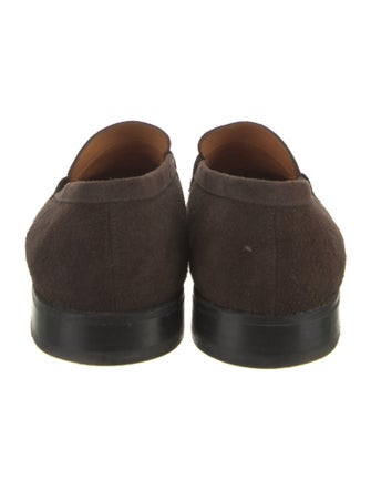 J.M. Weston Suede Loafers