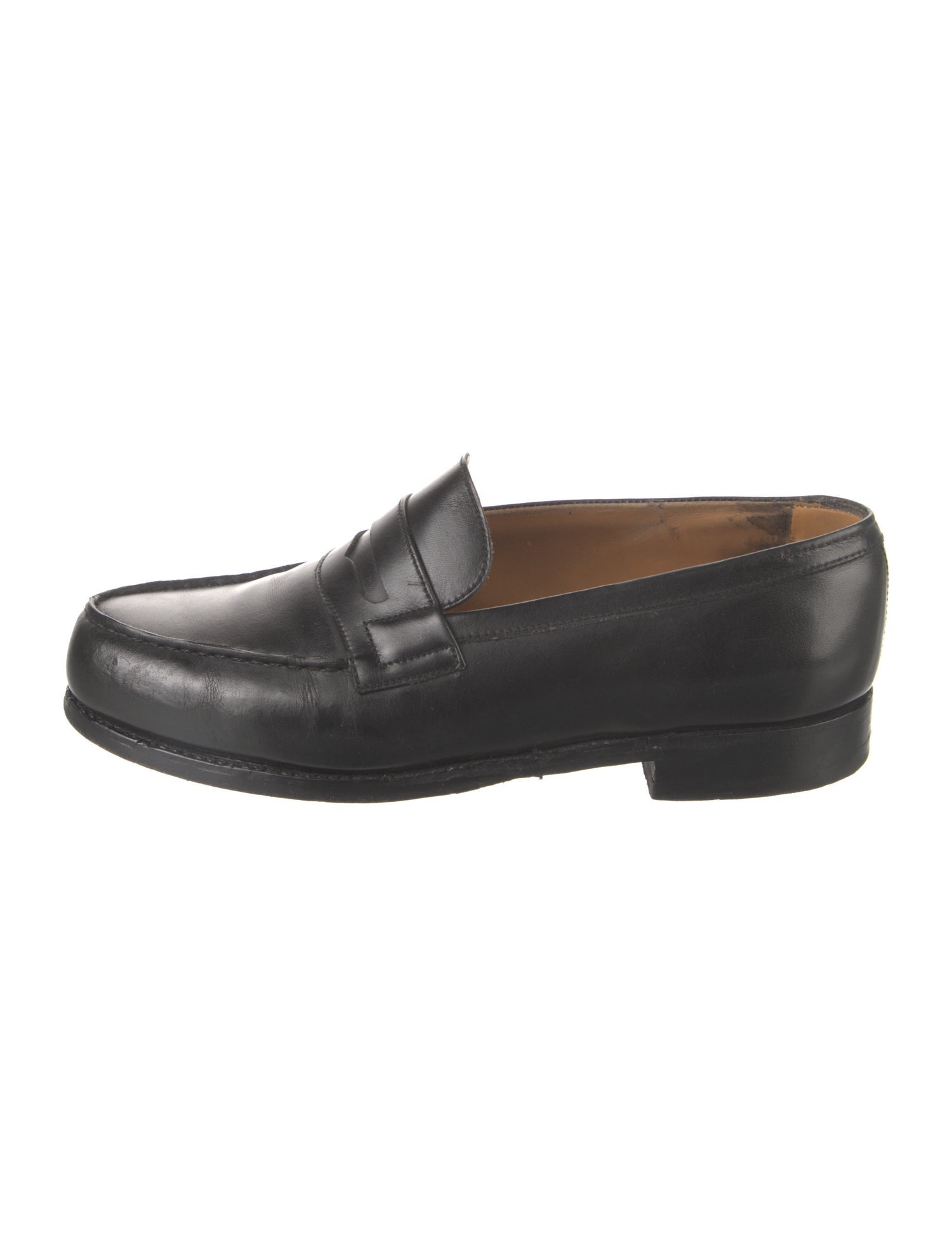 J.M. Weston Leather Dress Loafers