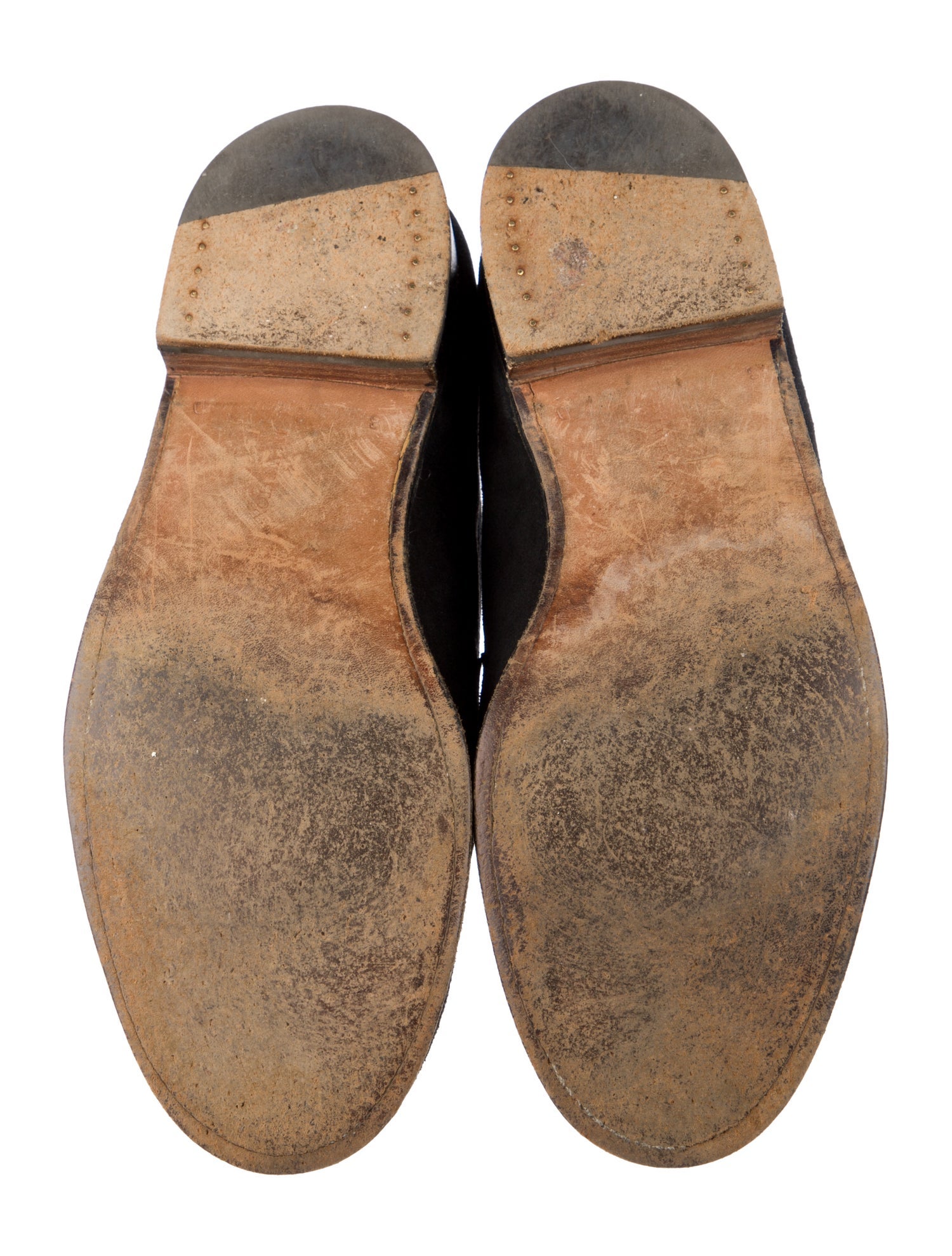 J.M. Weston Suede Dress Loafers