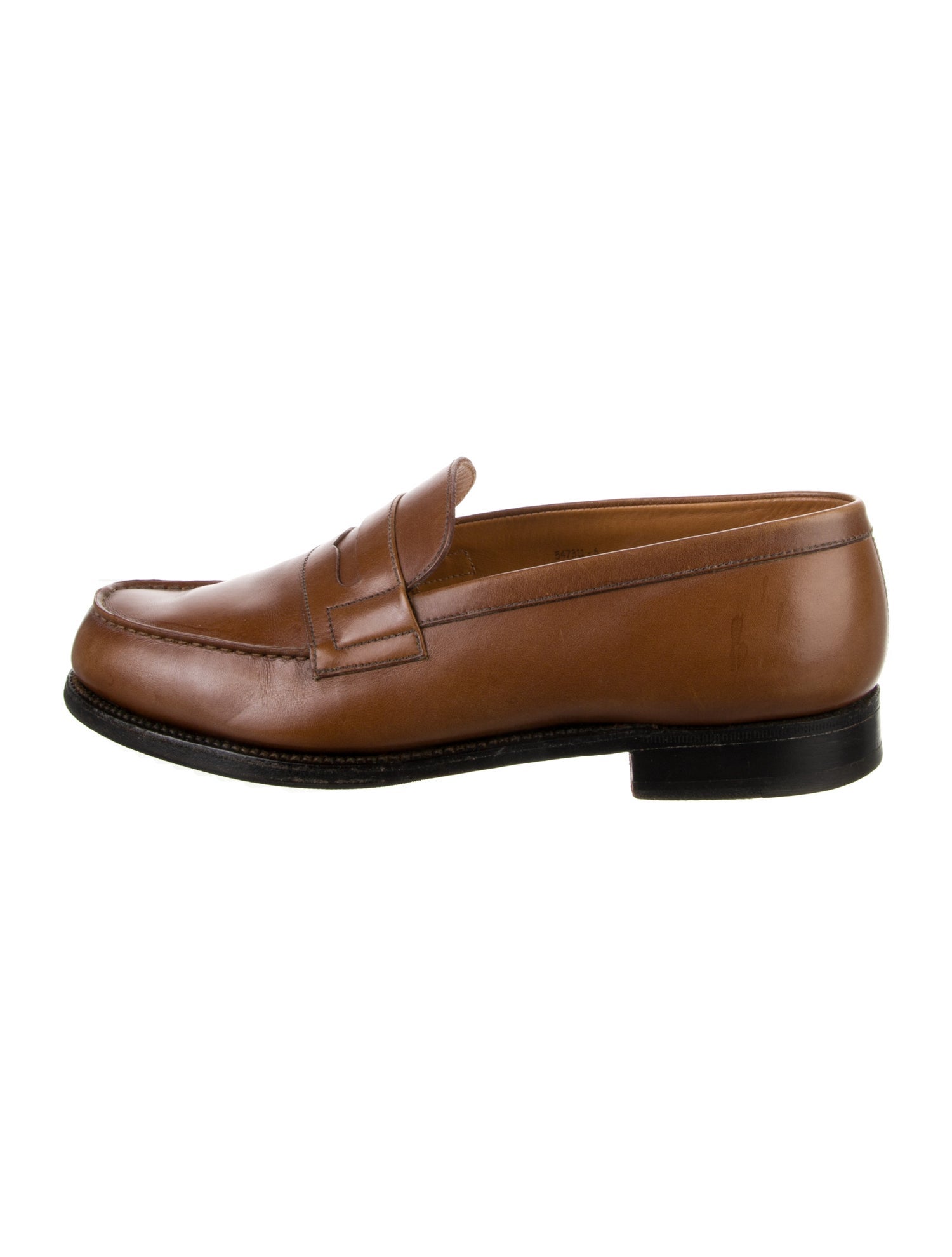 J.M. Weston Leather Dress Loafers
