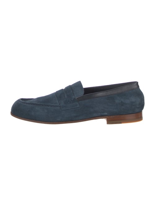 J.M. Weston Suede Loafers