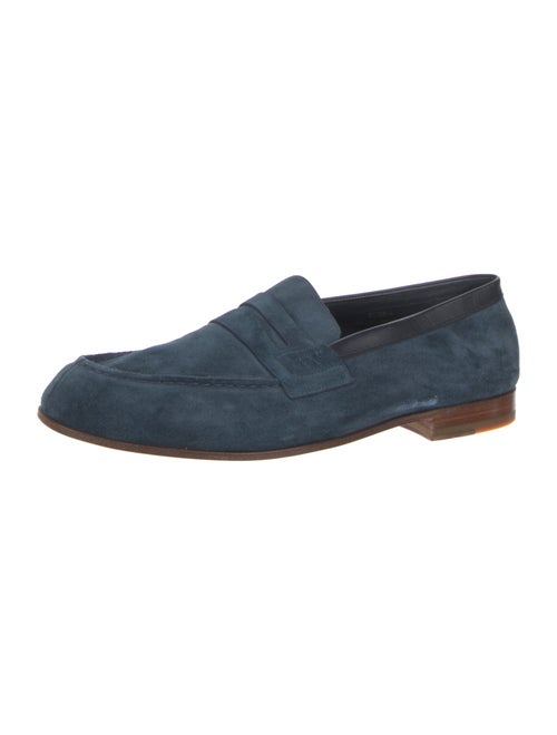 J.M. Weston Suede Loafers
