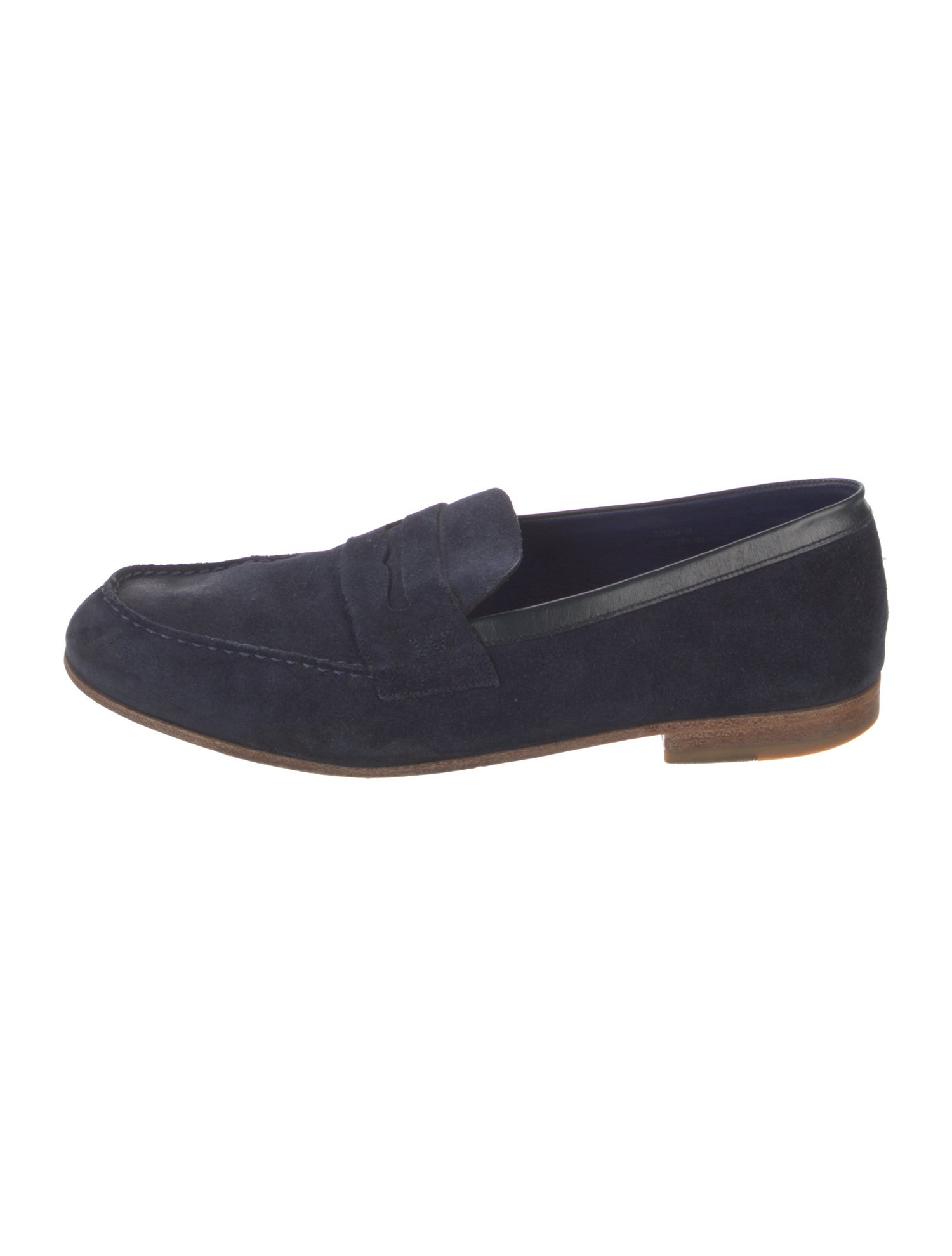 J.M. Weston Suede Dress Loafers