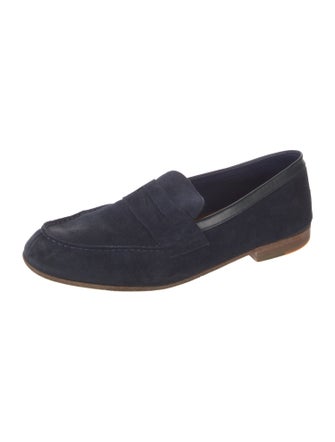 J.M. Weston Suede Dress Loafers