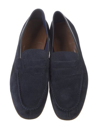 J.M. Weston Suede Dress Loafers