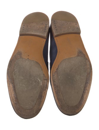 J.M. Weston Suede Dress Loafers