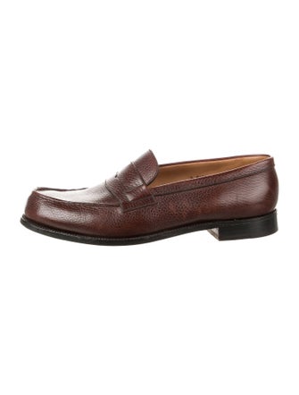 J.M. Weston Leather Dress Loafers