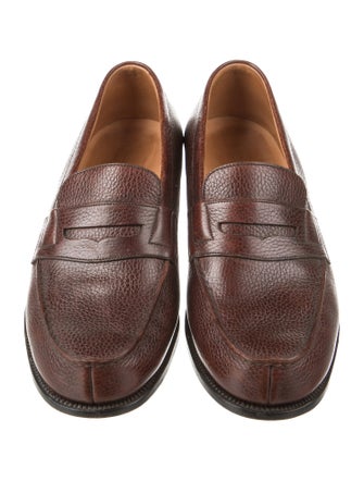 J.M. Weston Leather Dress Loafers