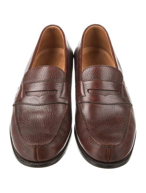 J.M. Weston Leather Dress Loafers