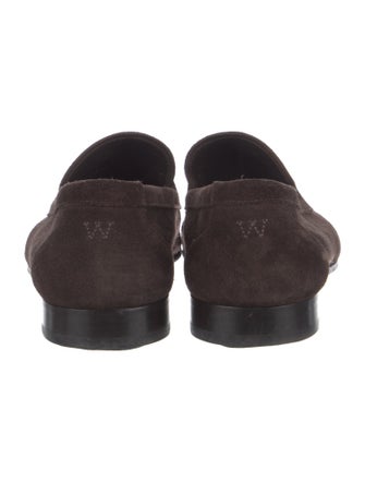 J.M. Weston Suede Dress Loafers