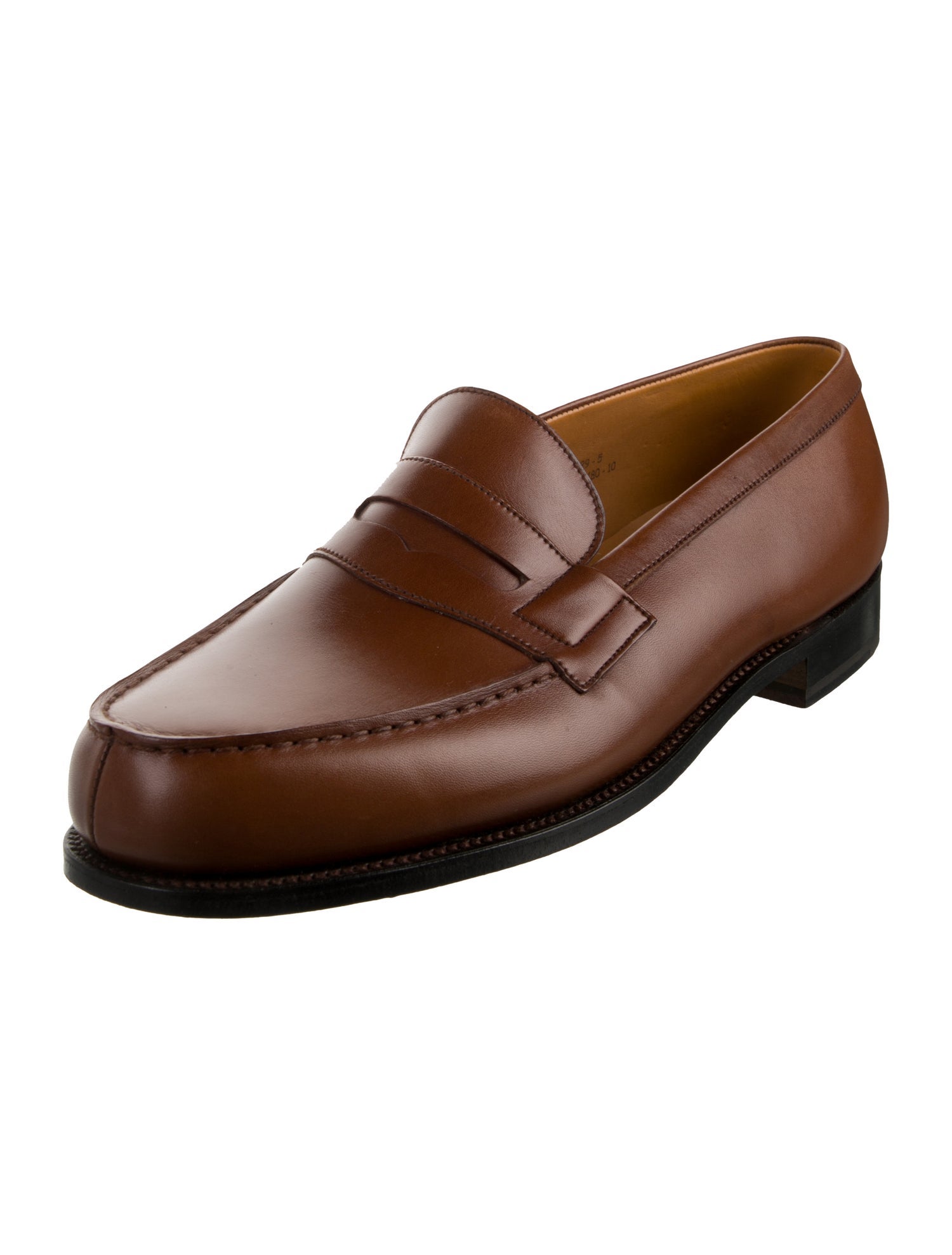 J.M. Weston Leather Dress Loafers