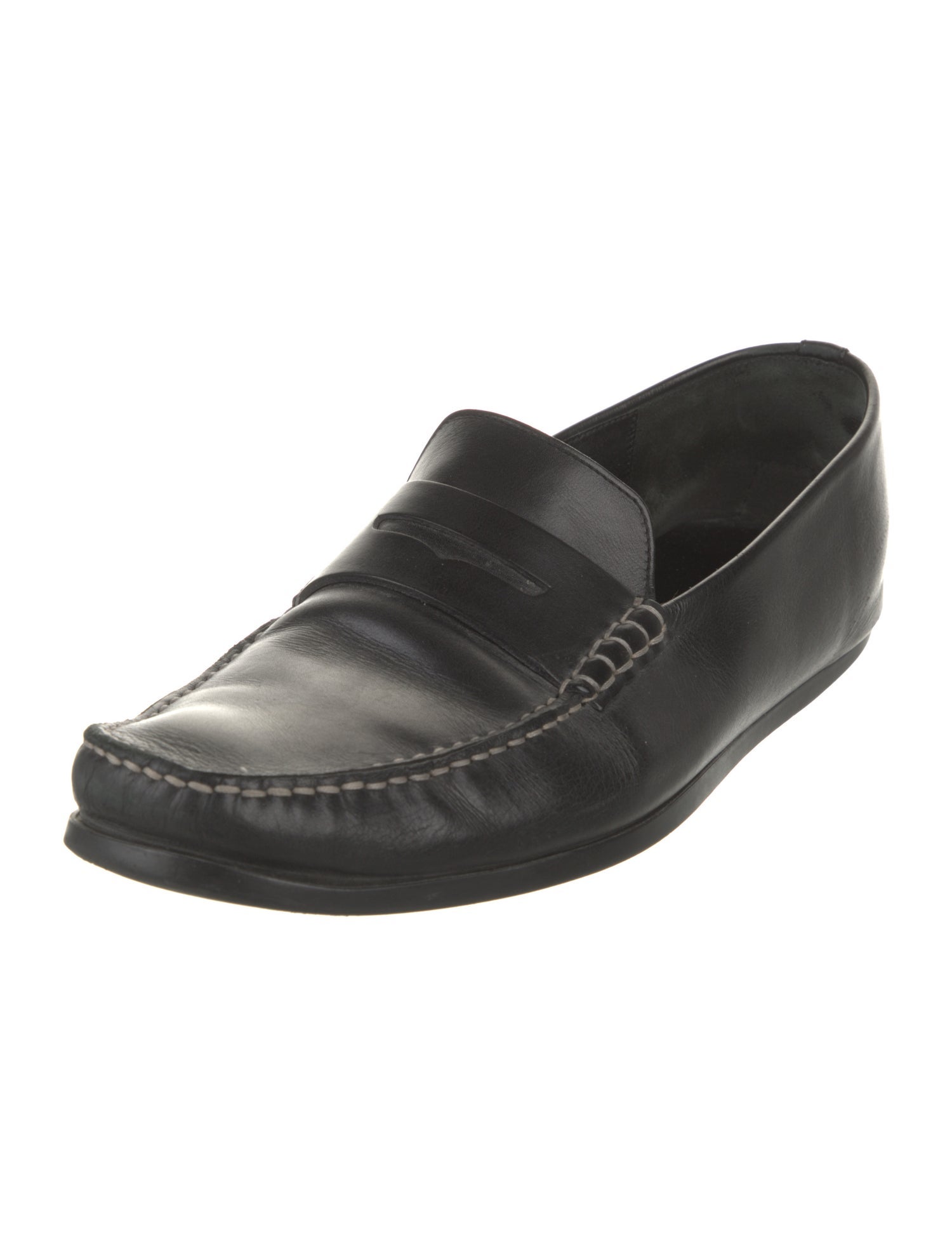 J.M. Weston Leather Dress Loafers