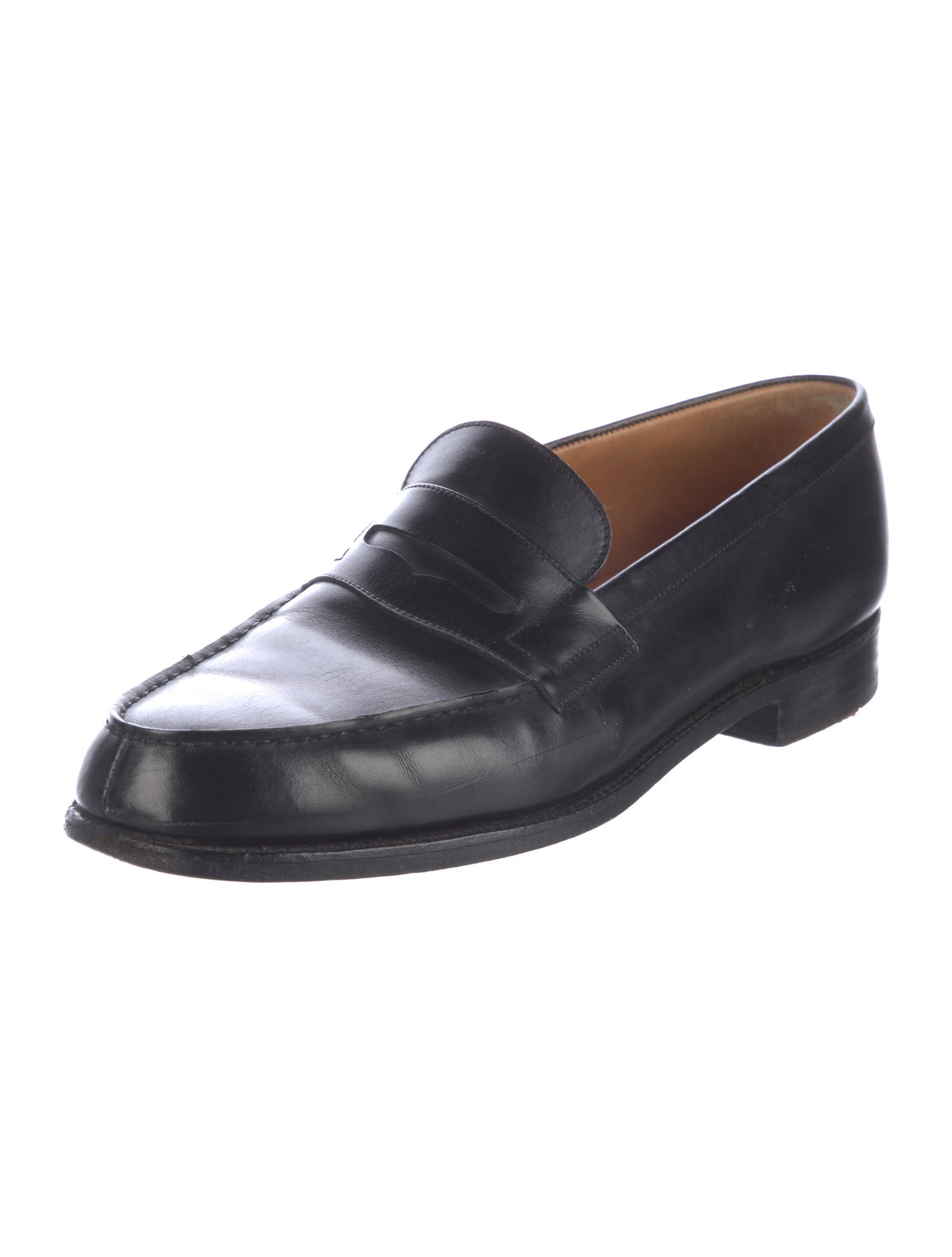 J.M. Weston Leather Dress Loafers