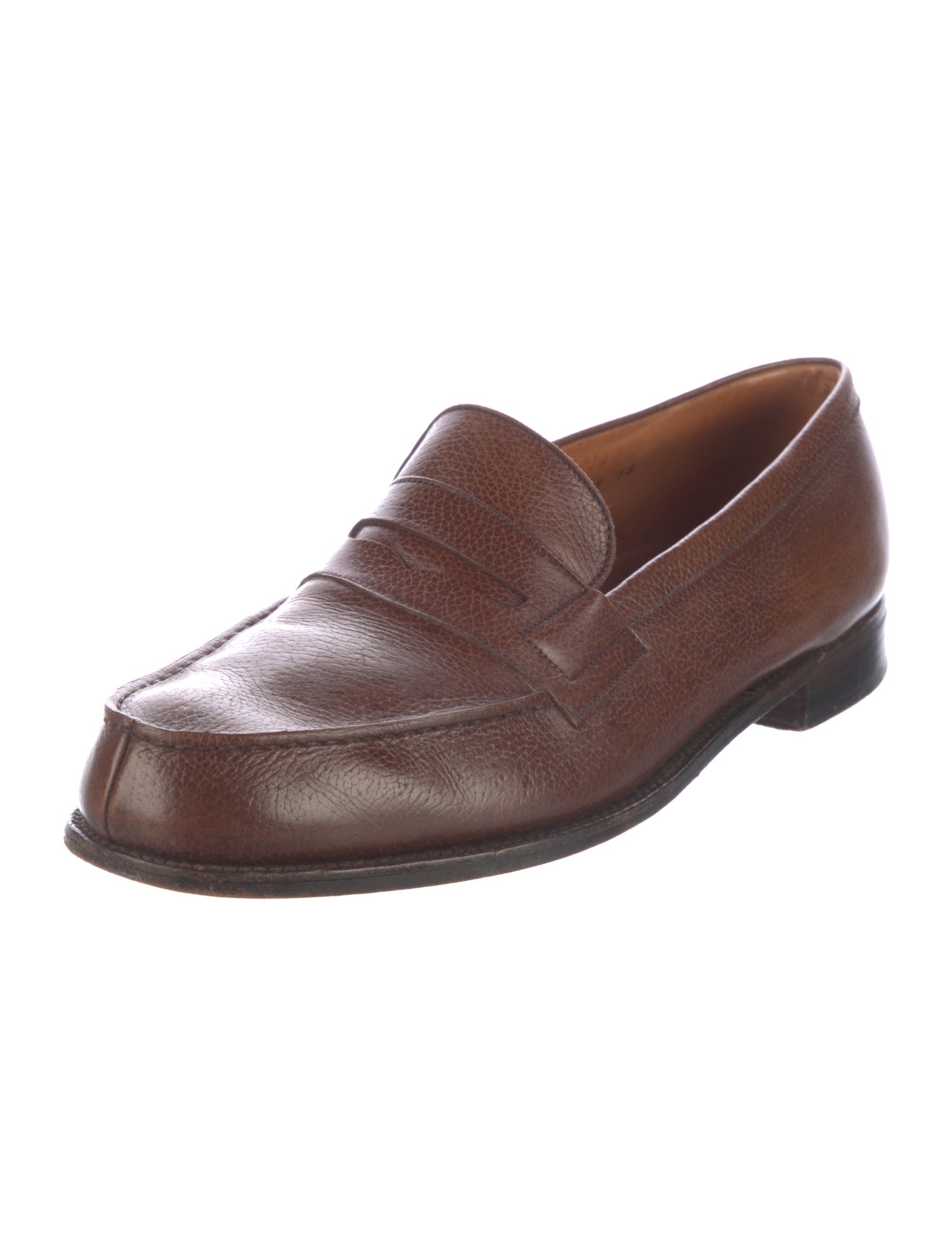 J.M. Weston Leather Dress Loafers