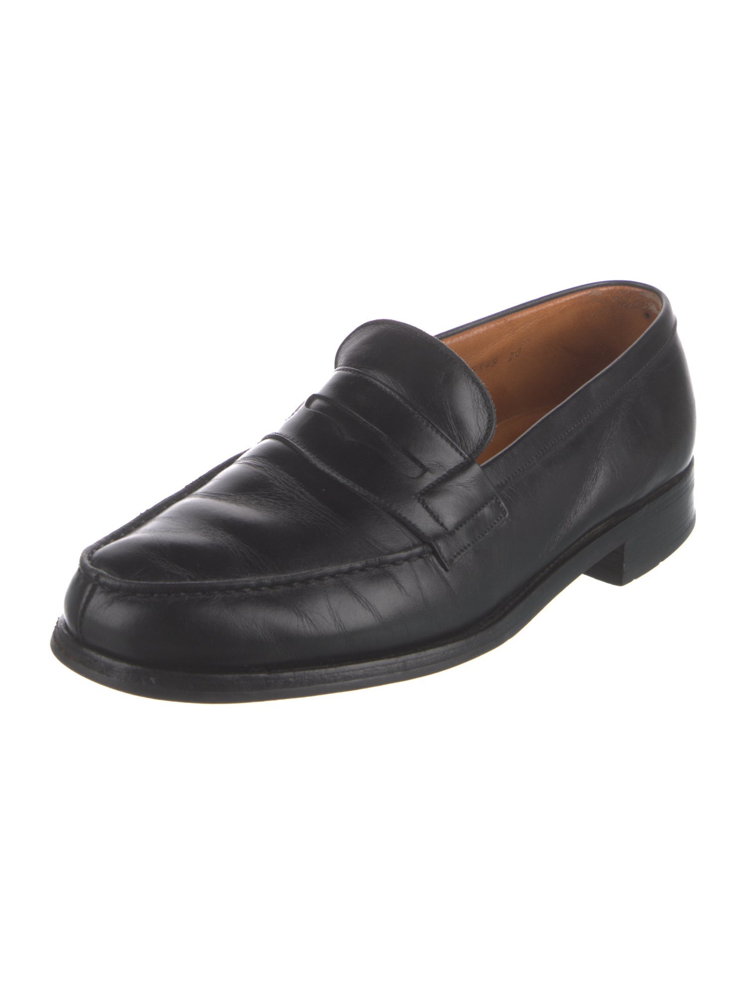 J.M. Weston Leather Dress Loafers