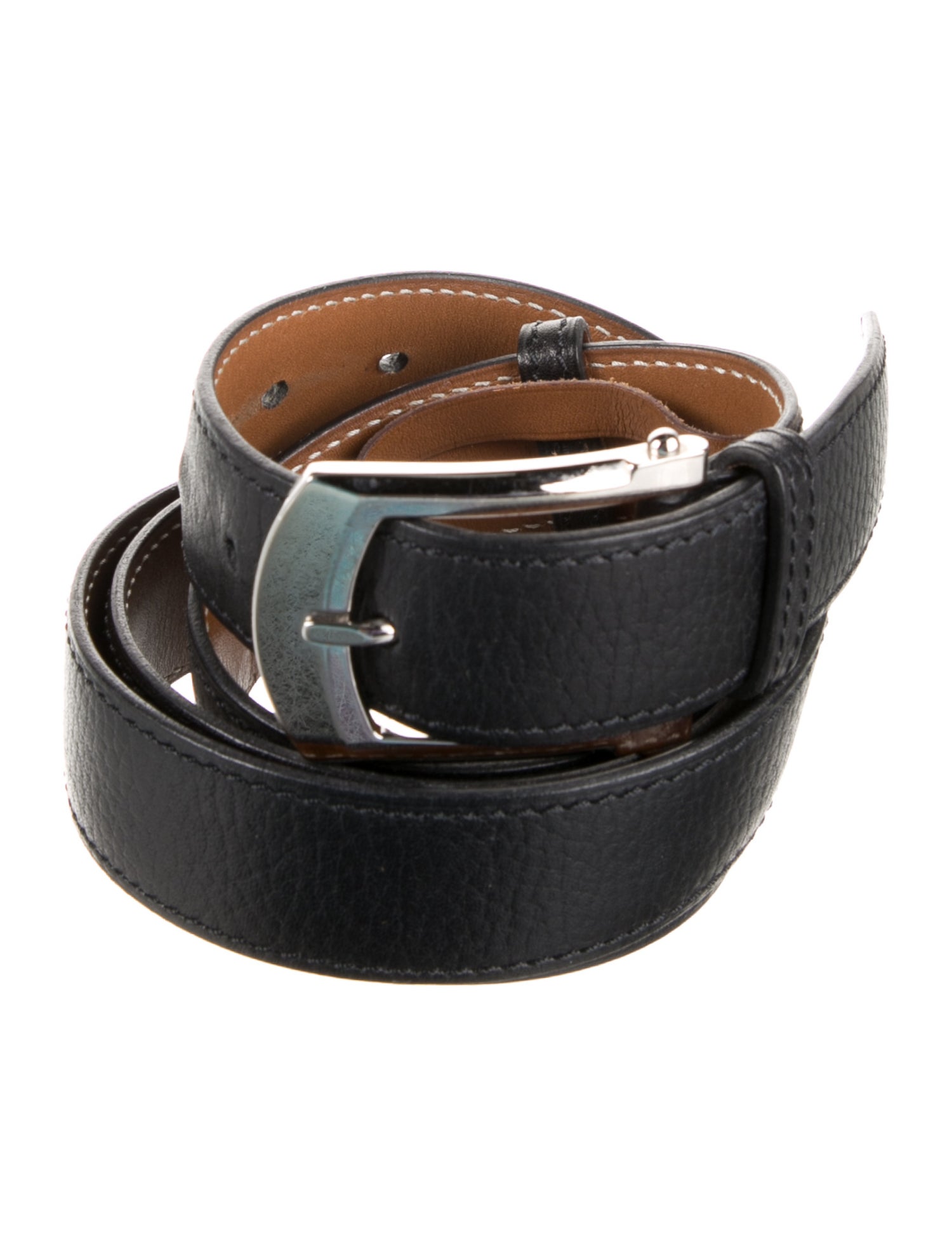 J.M. Weston Skinny Leather Belt