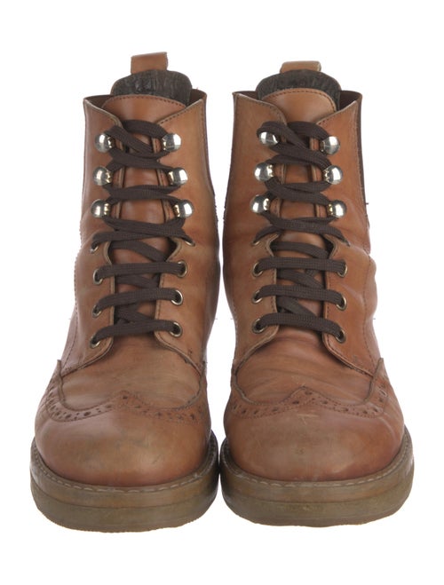 Jonak Leather Combat Boots