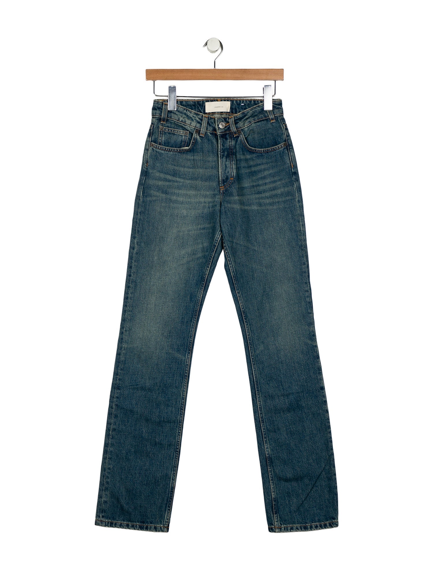 Jeanerica Mid-Rise Straight Leg Jeans