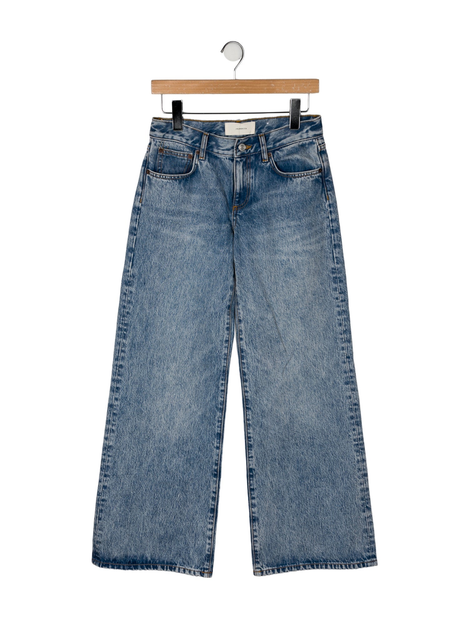 Jeanerica Mid-Rise Wide Leg Jeans