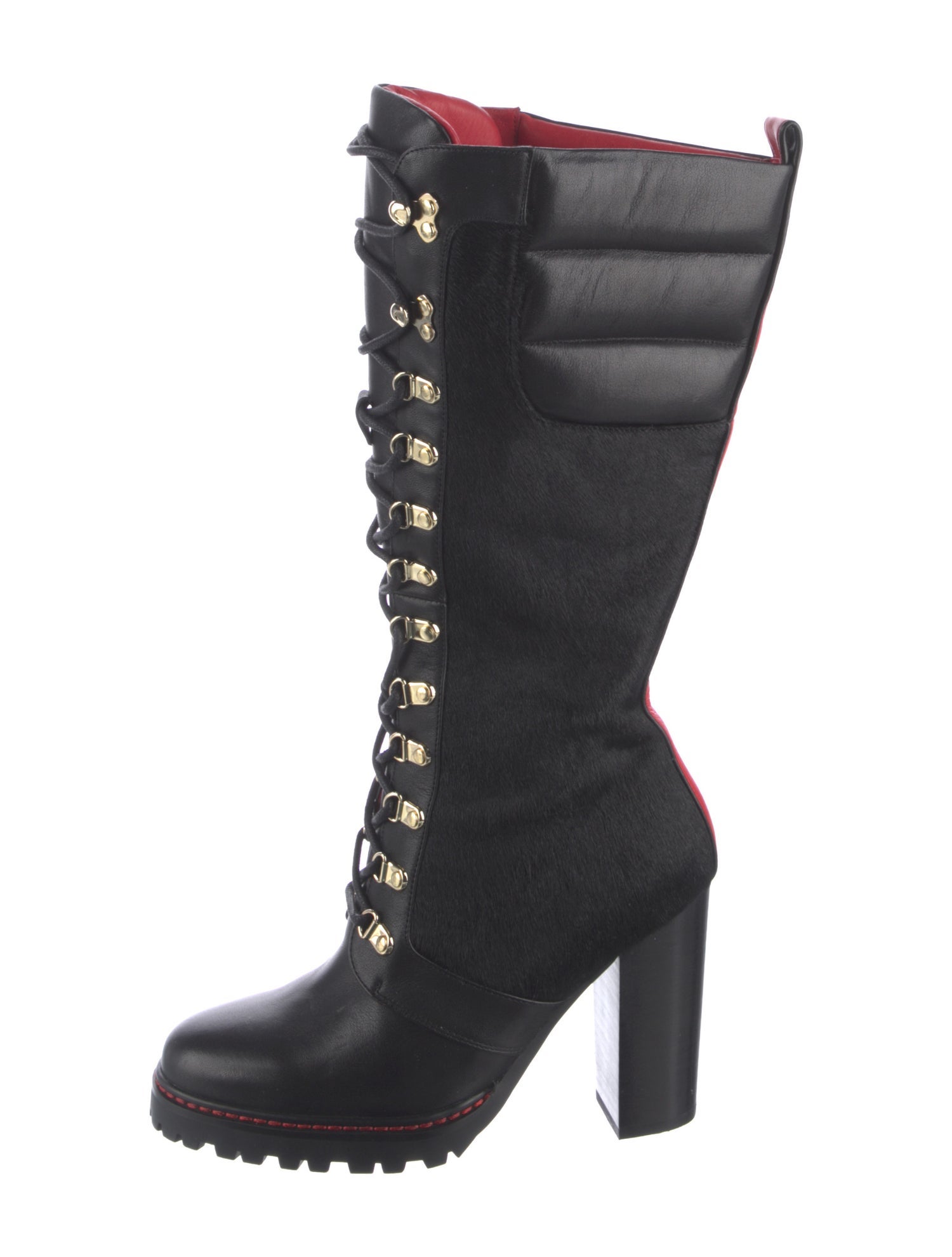 Jennifer Le Canvas Lace-Up Boots