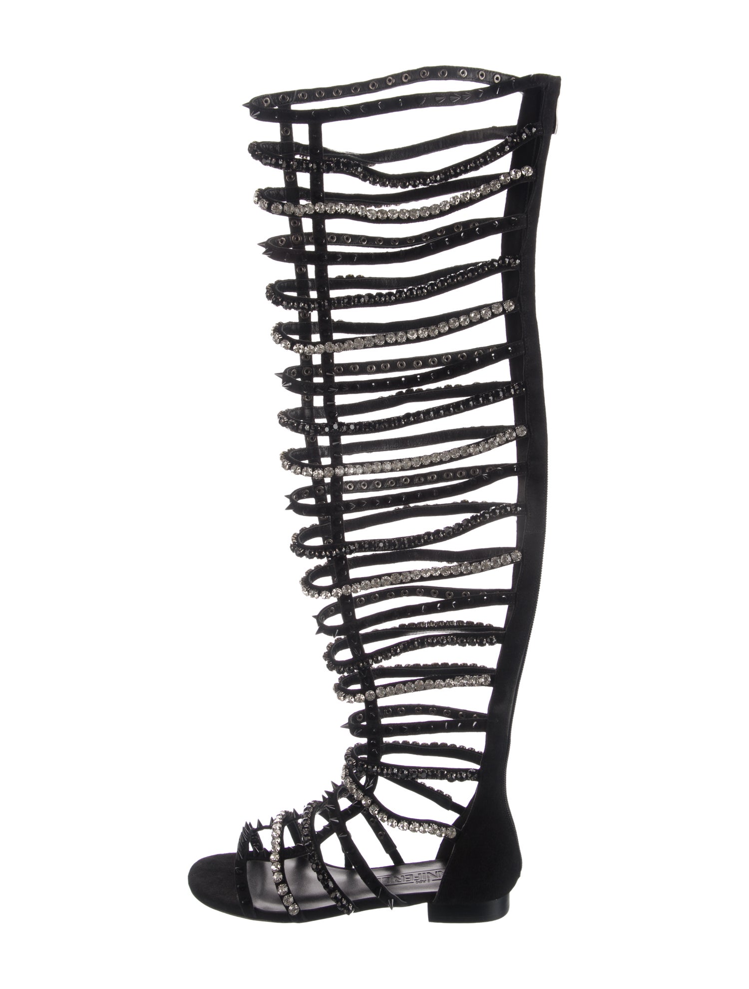 Jennifer Le Suede Studded Accents Gladiator Sandals