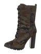 Jennifer Le Ponyhair Lace-Up Boots