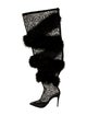 Jennifer Le Mesh Animal Print Boots