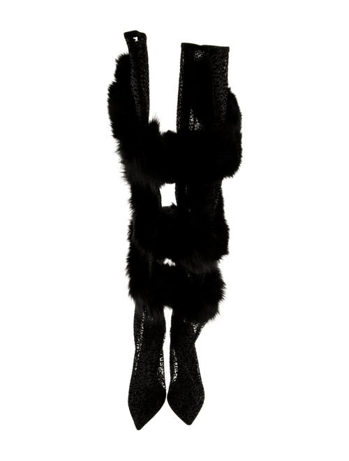 Jennifer Le Mesh Animal Print Boots