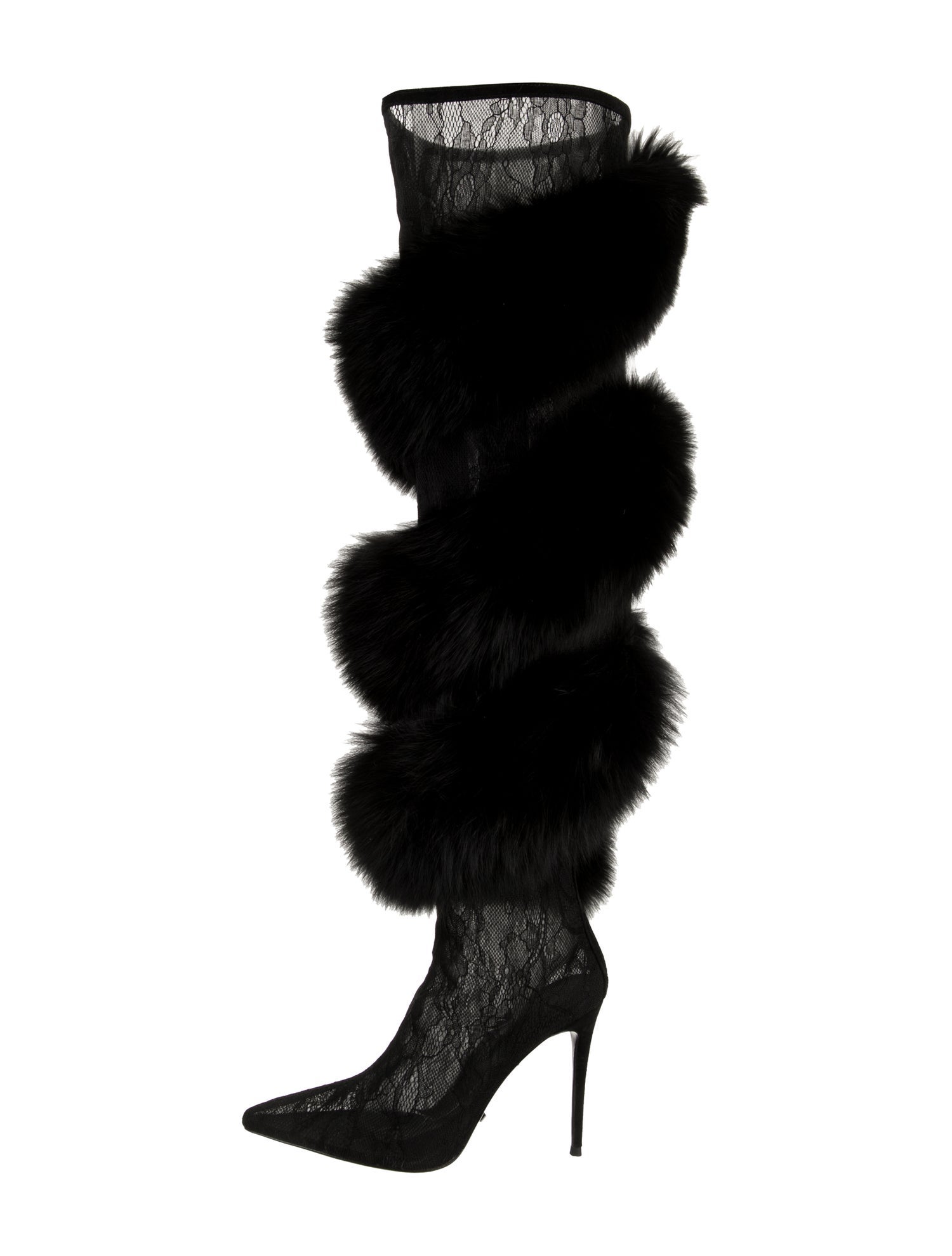 Jennifer Le Lace Animal Print Boots