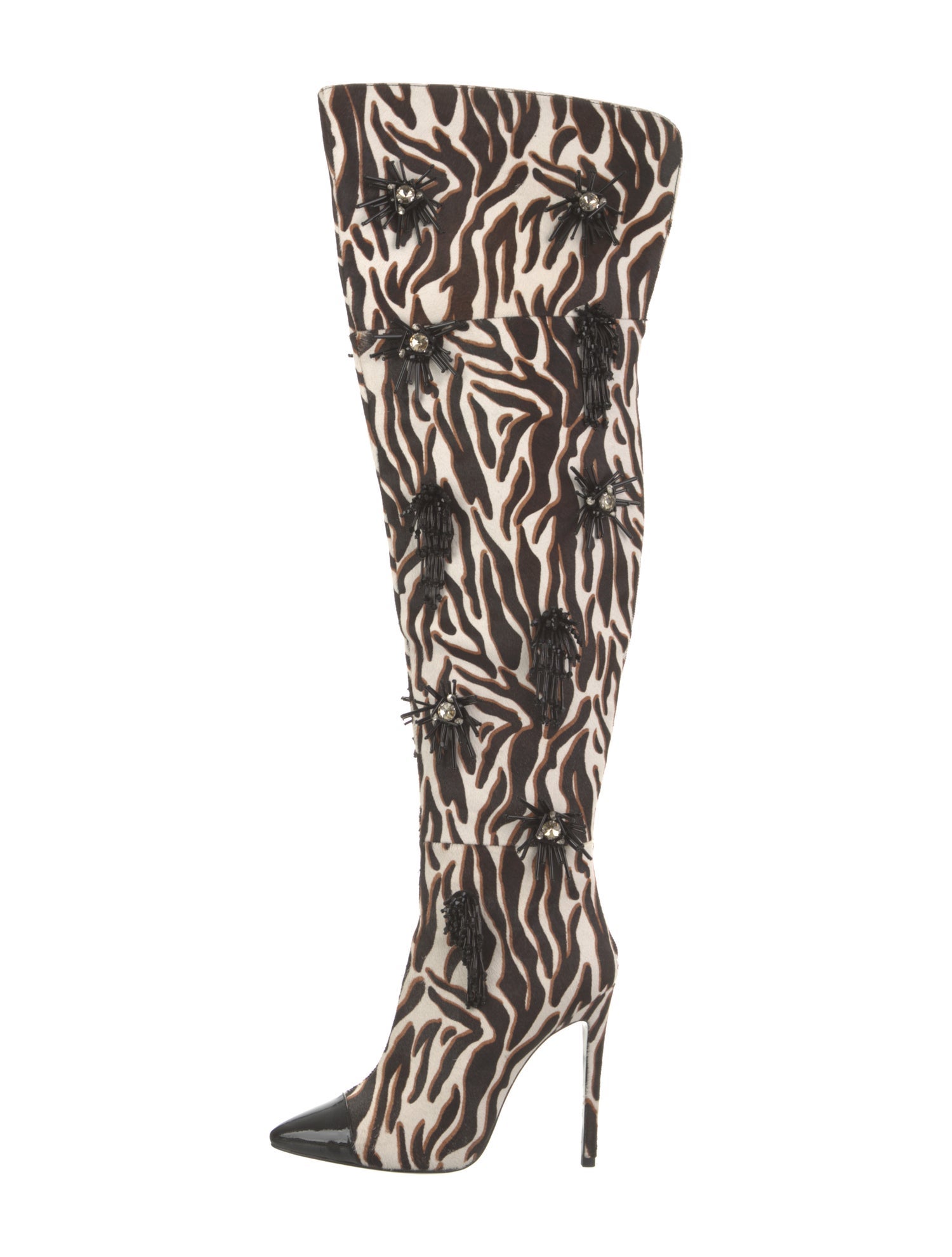 Jennifer Le Ponyhair Animal Print Boots
