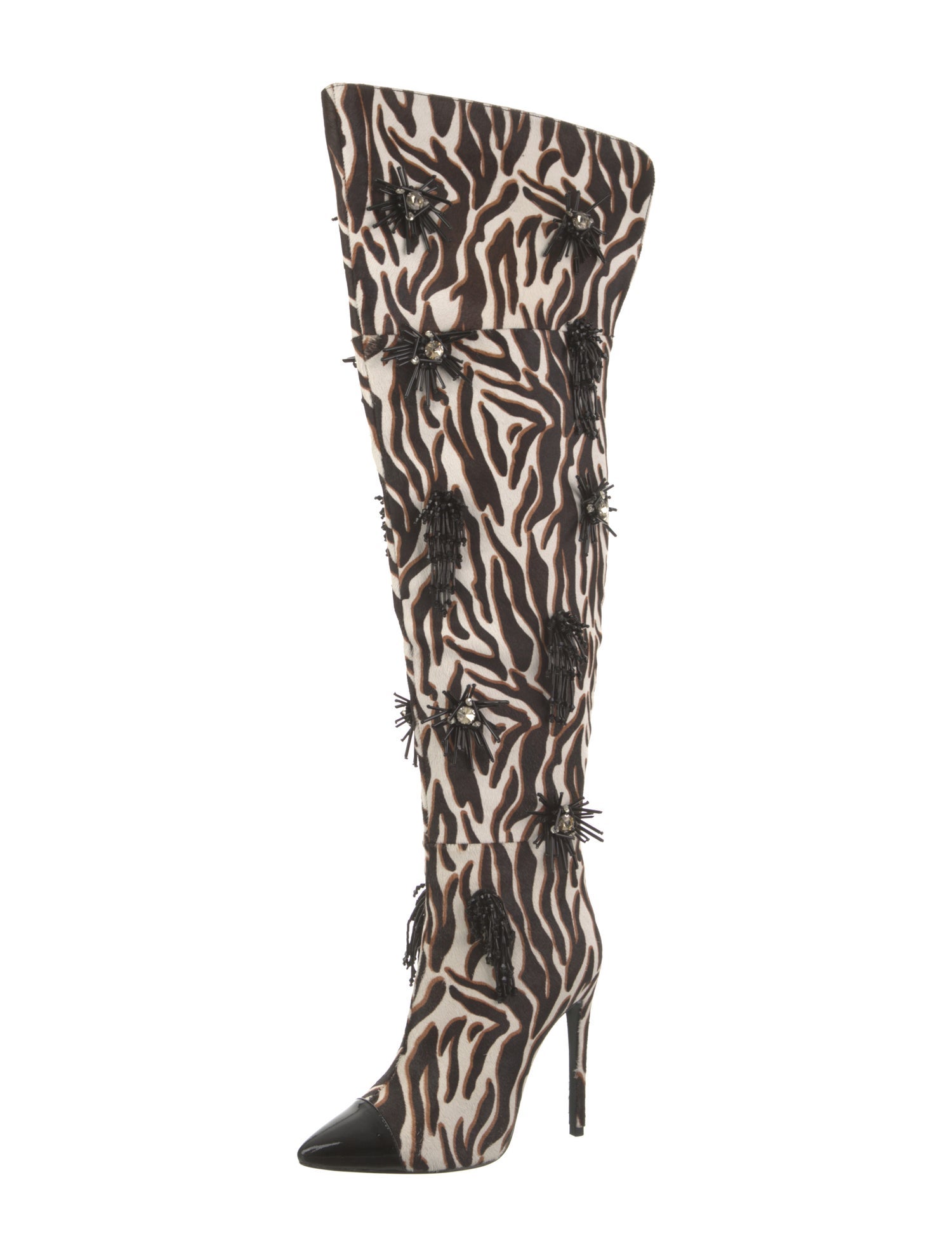 Jennifer Le Ponyhair Animal Print Boots