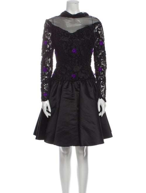 Joanna Mastroianni Lace Pattern Knee-Length Dress