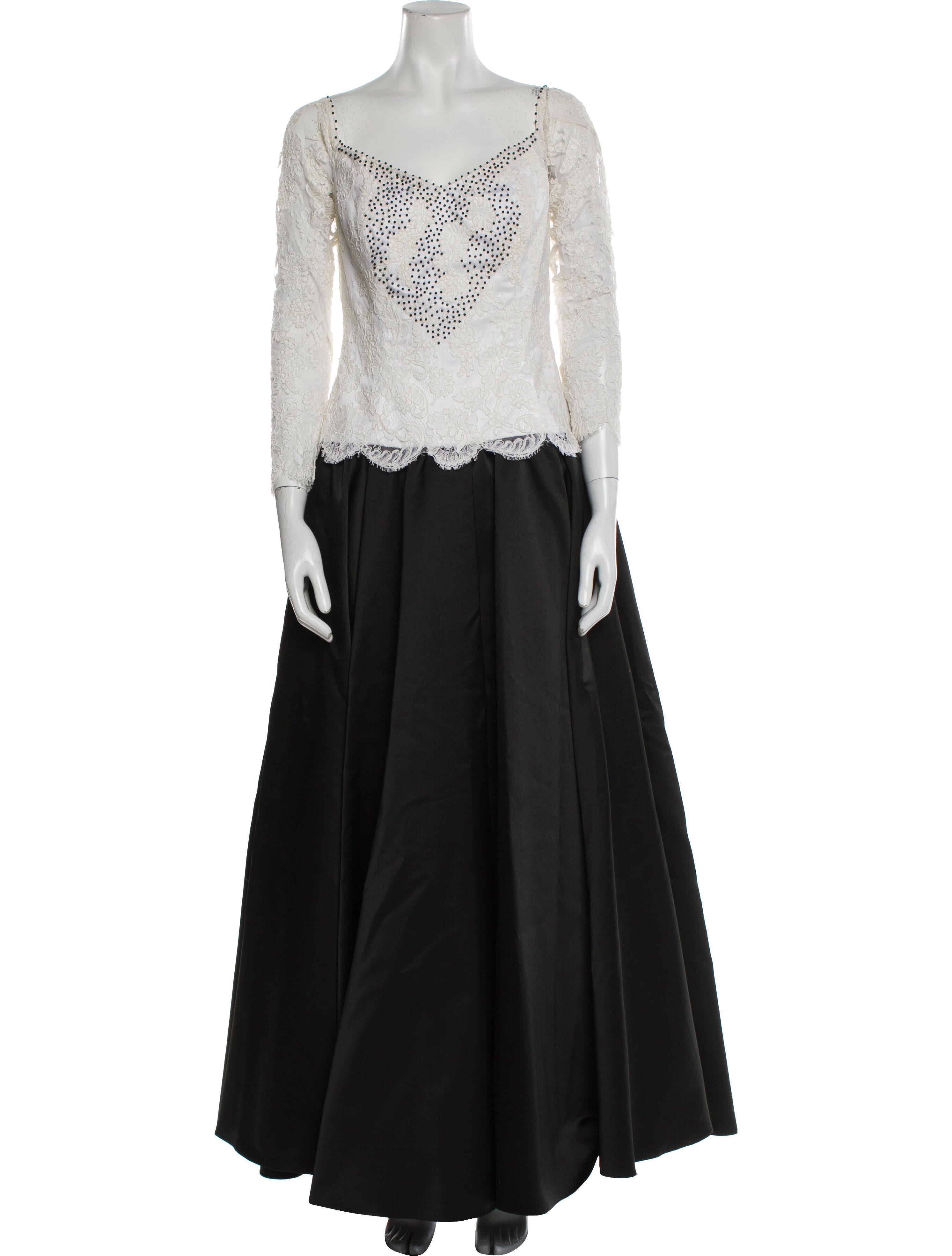 Joanna Mastroianni Colorblock Pattern Long Dress