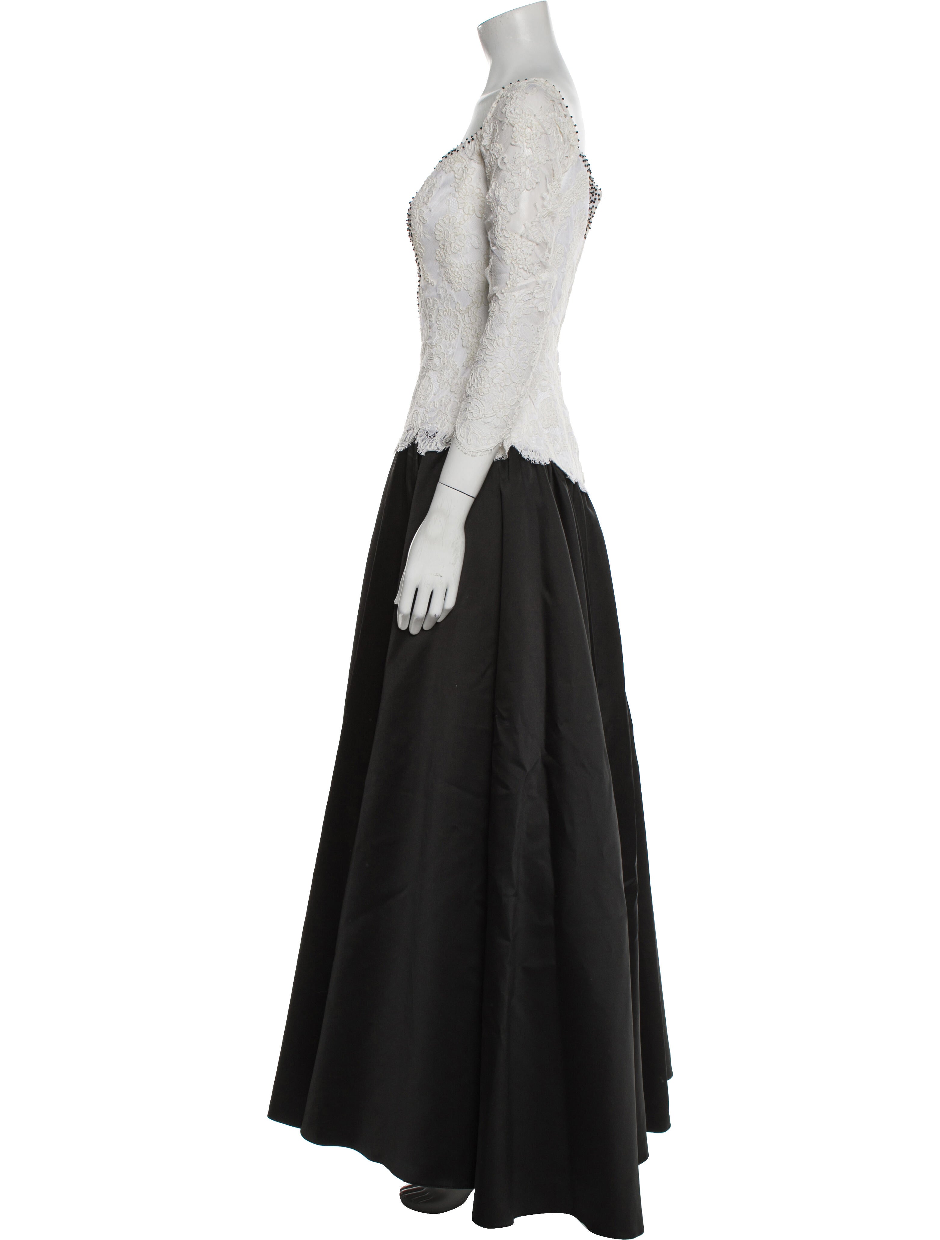 Joanna Mastroianni Colorblock Pattern Long Dress