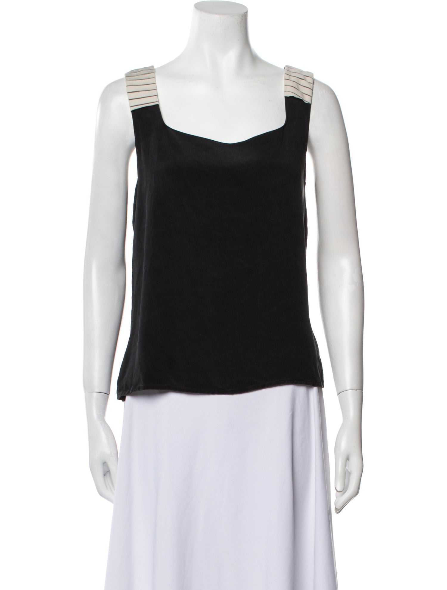 Joanna Mastroianni Square Neckline Sleeveless Top