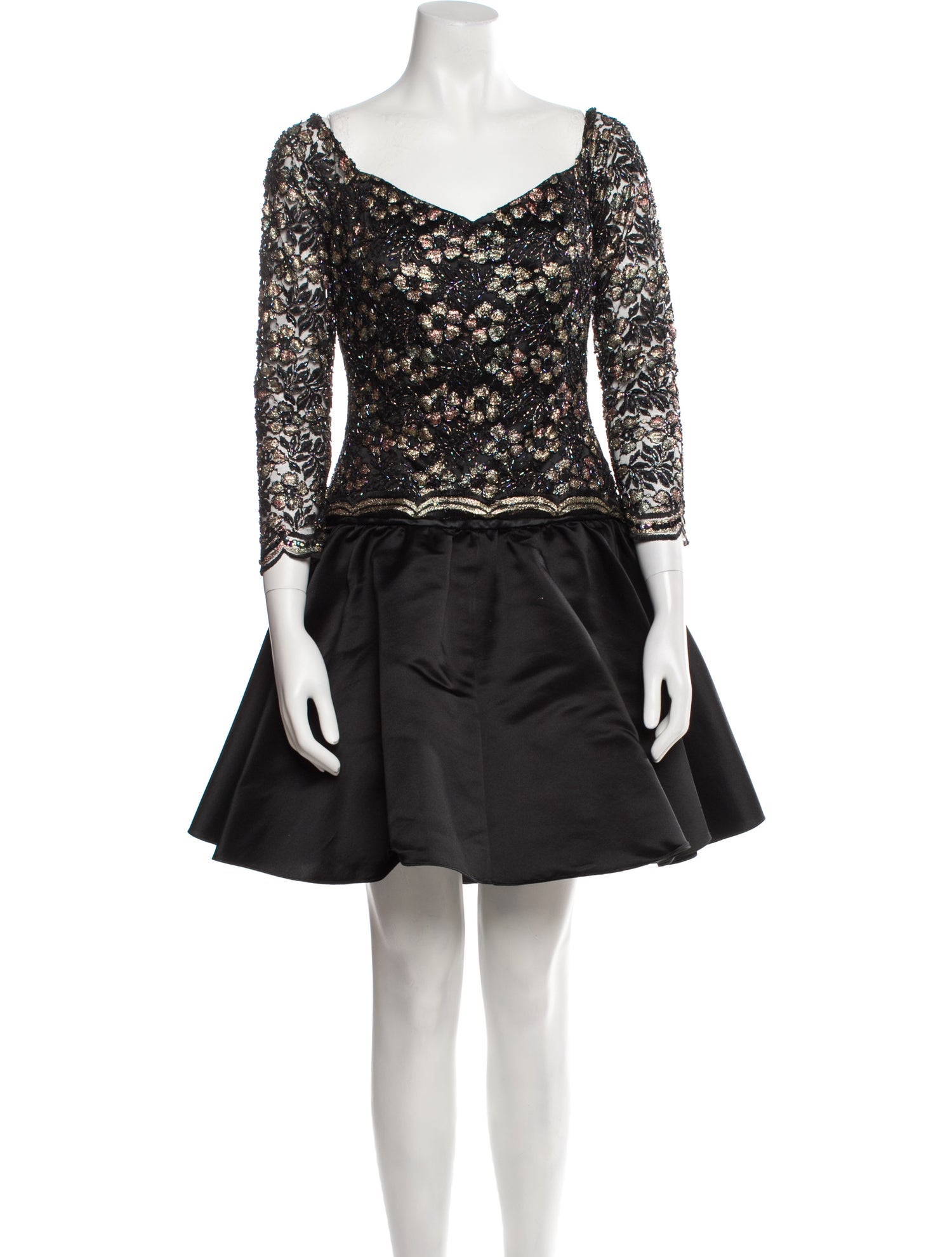 Joanna Mastroianni V-Neck Mini Dress