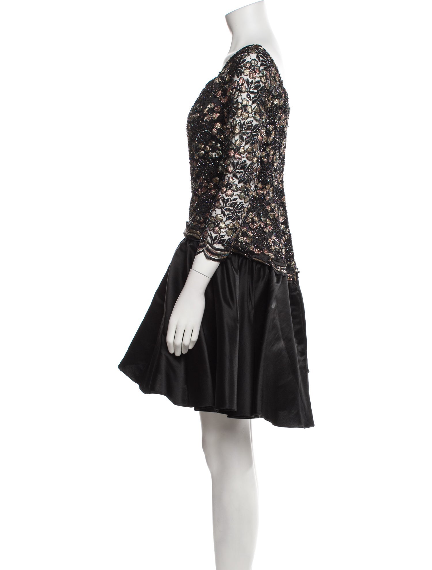 Joanna Mastroianni V-Neck Mini Dress