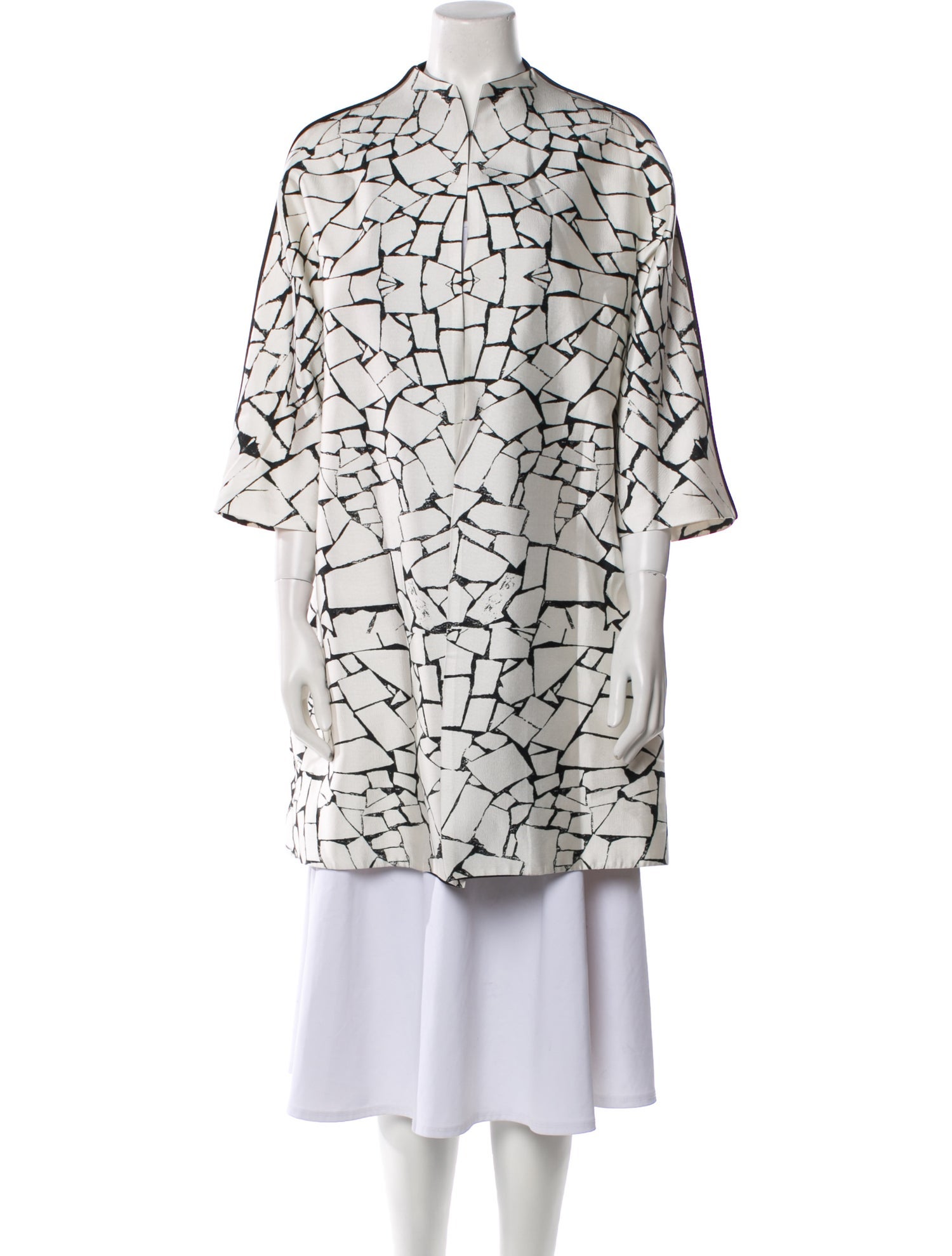 Joanna Mastroianni Silk Printed Evening Jacket