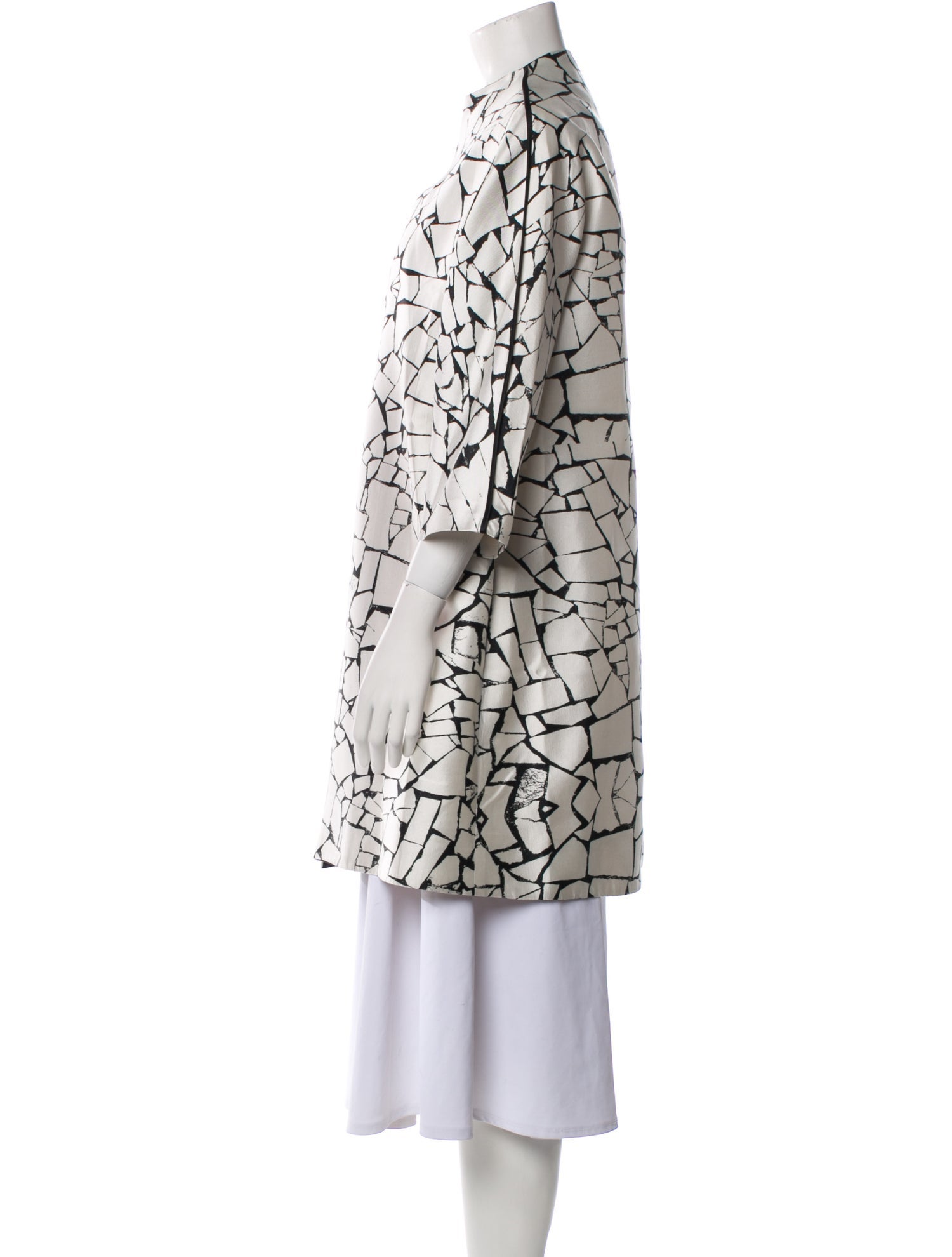 Joanna Mastroianni Silk Printed Evening Jacket