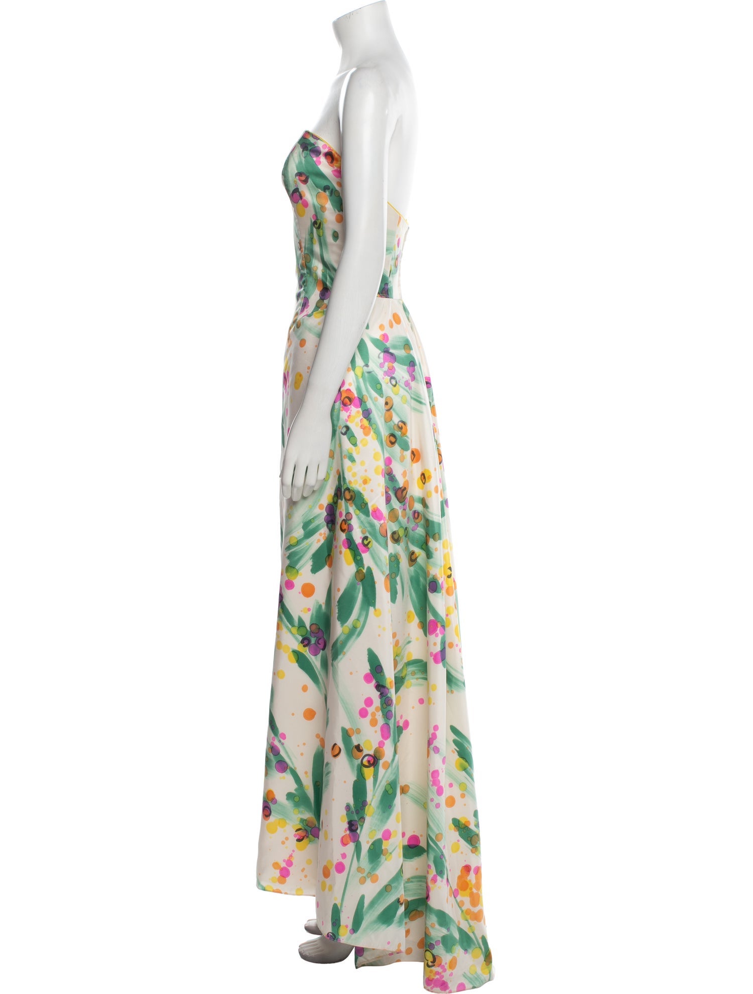 Joanna Mastroianni Floral Print Long Dress