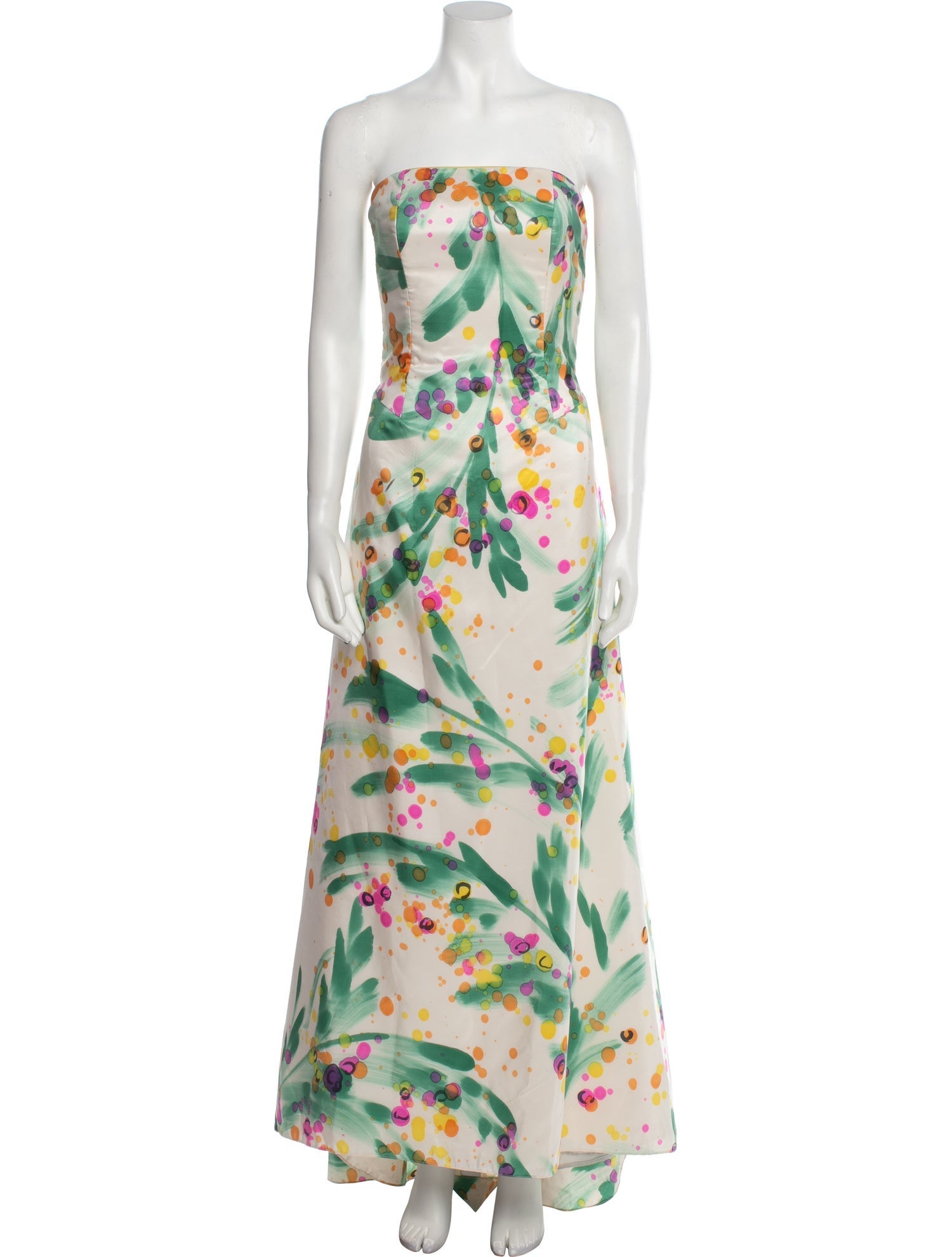 Martha Phillips Floral Print Long Dress