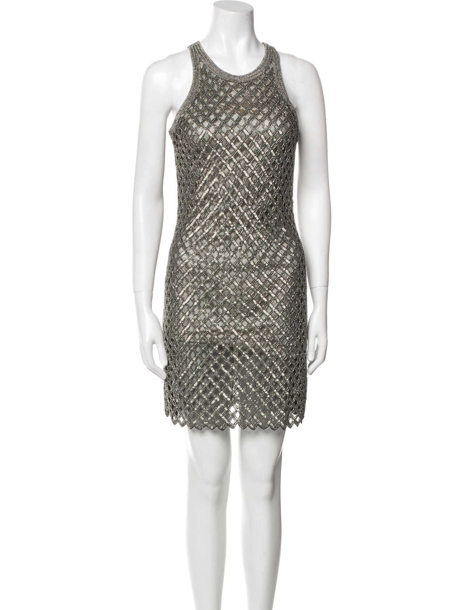 Joanna Mastroianni Scoop Neck Mini Dress