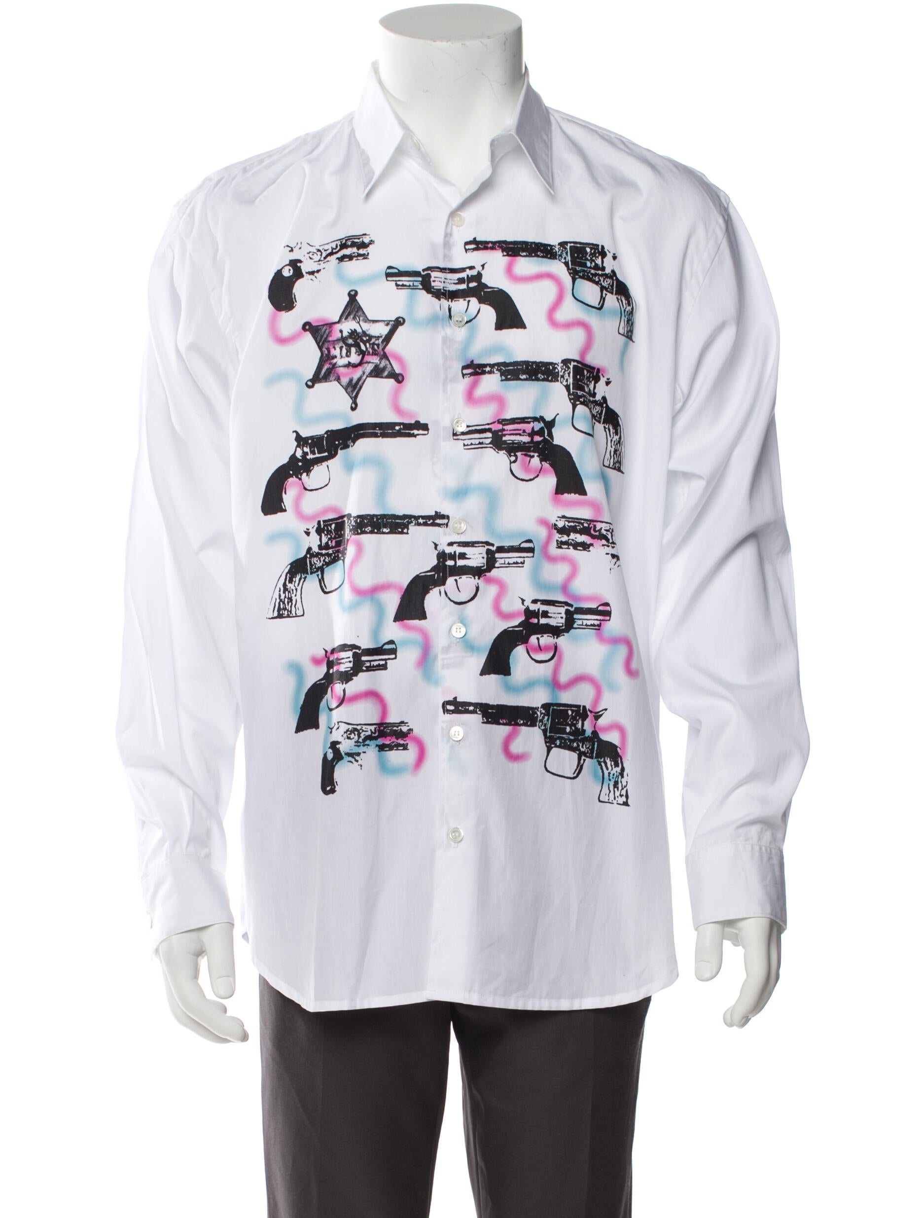 John Moore Reimagined Graphic Print Long Sleeve Shirt