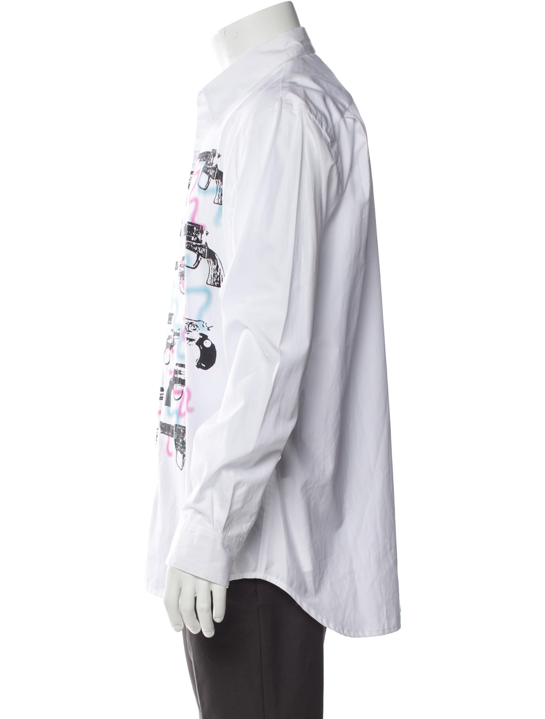 John Moore Reimagined Graphic Print Long Sleeve Shirt