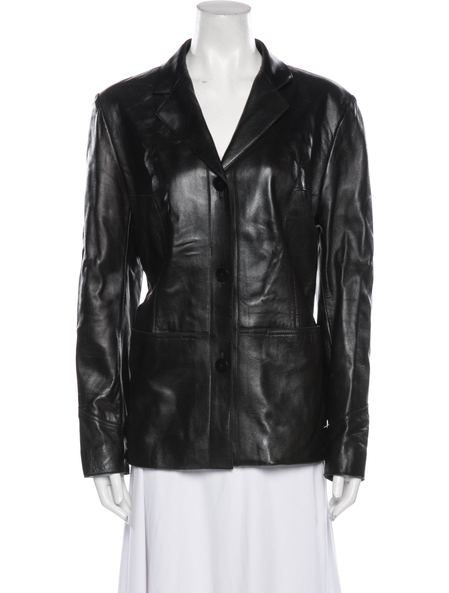 John Carlisle Leather Blazer