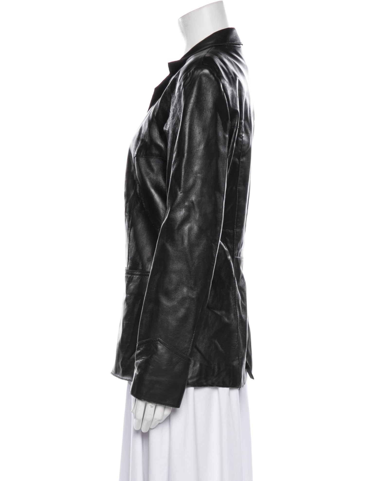 John Carlisle Leather Blazer